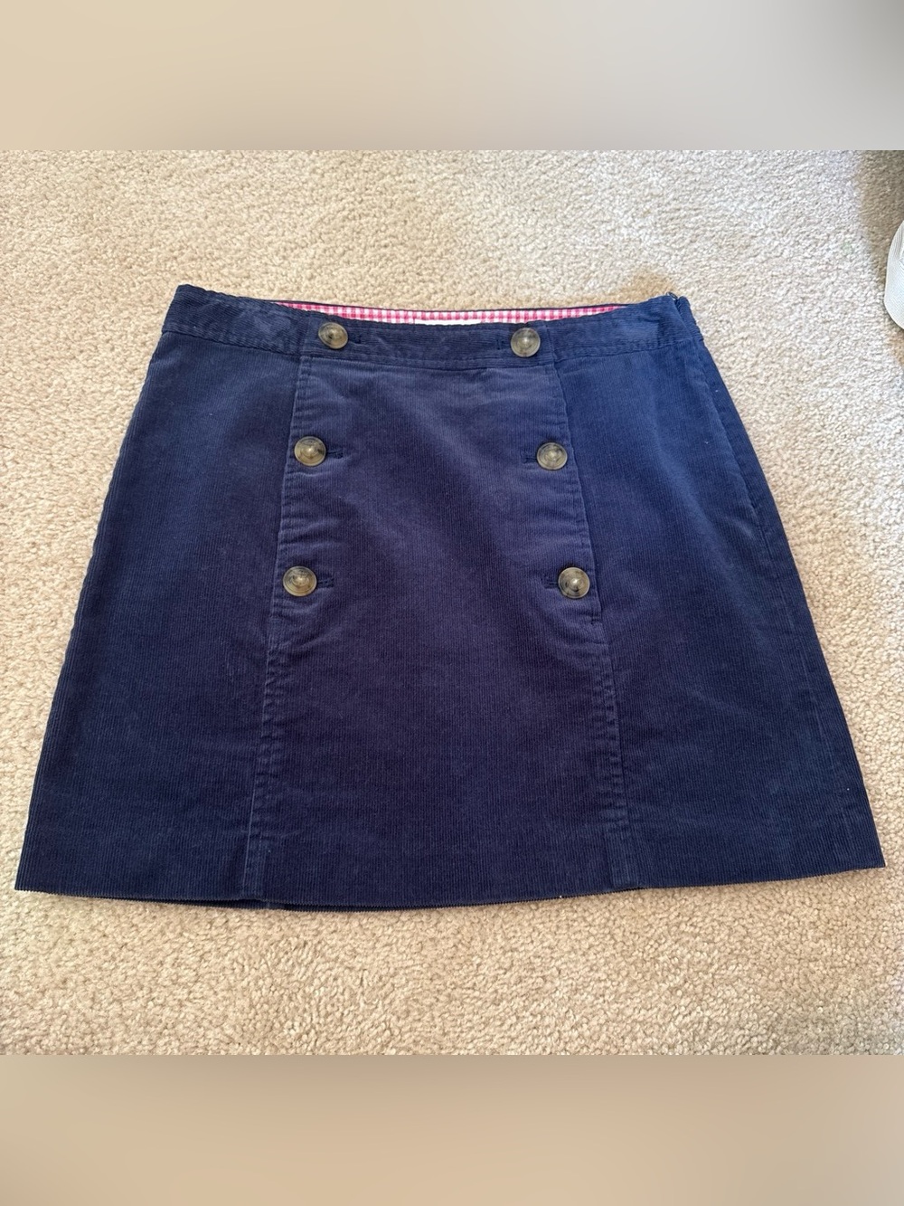 Vineyard Vines Navy Corduroy Mini Skirt